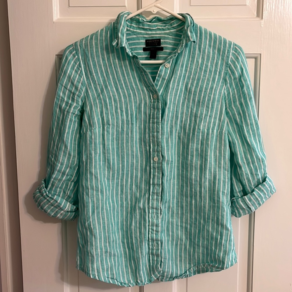 Baird McNutt Irish Linen for J.Crew Perfect fit button down